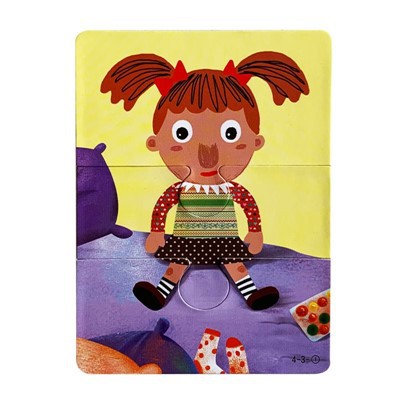 Kindersäge Puzzle -Karten